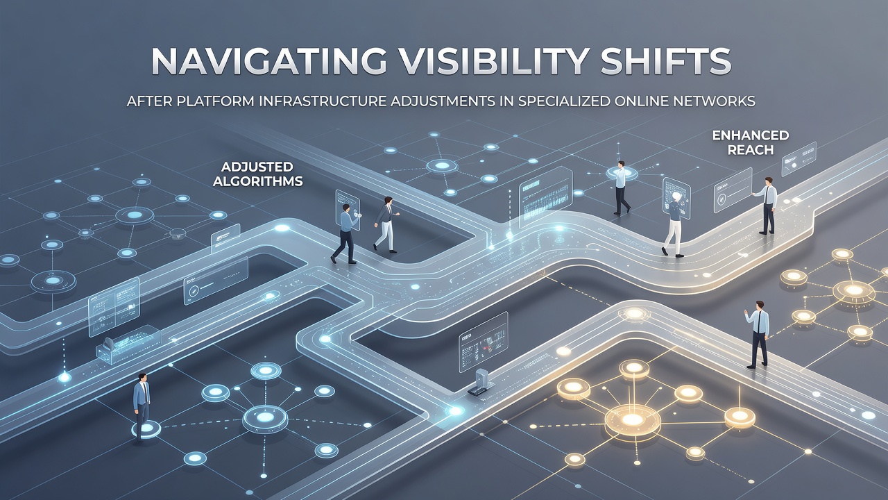 Navigating Visibility Shifts After Platform Infrastructure Adjustments in Specialized Online Networks